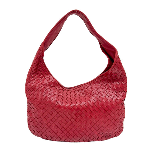 Intrecciato Red Leather Shoulder Bafgc