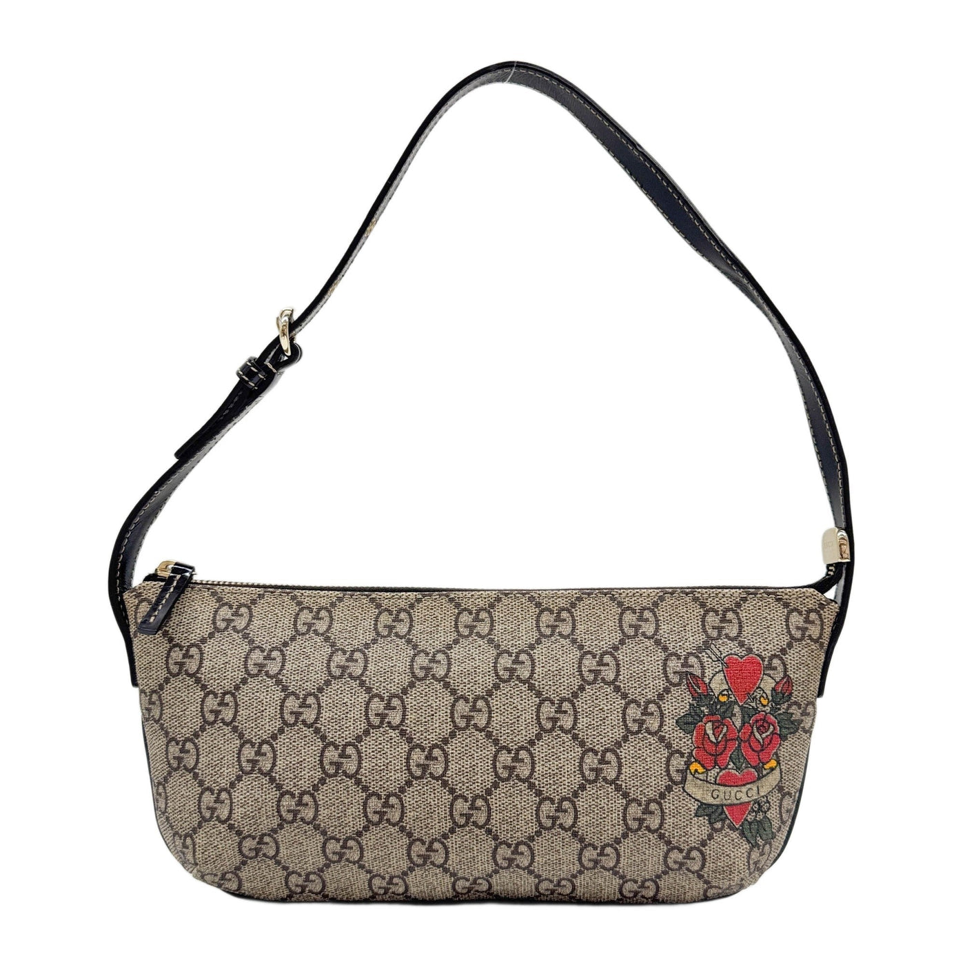 Brown GG Canvas Pouch Shoulder Bag
