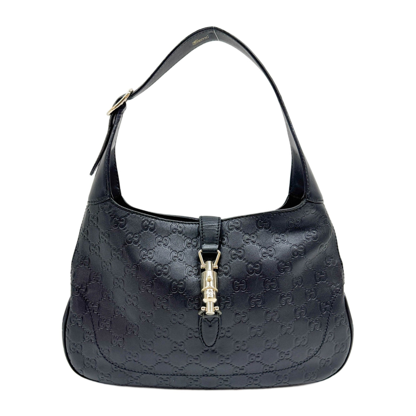 Jackie Black Guccissima Leather Shoulder Bag