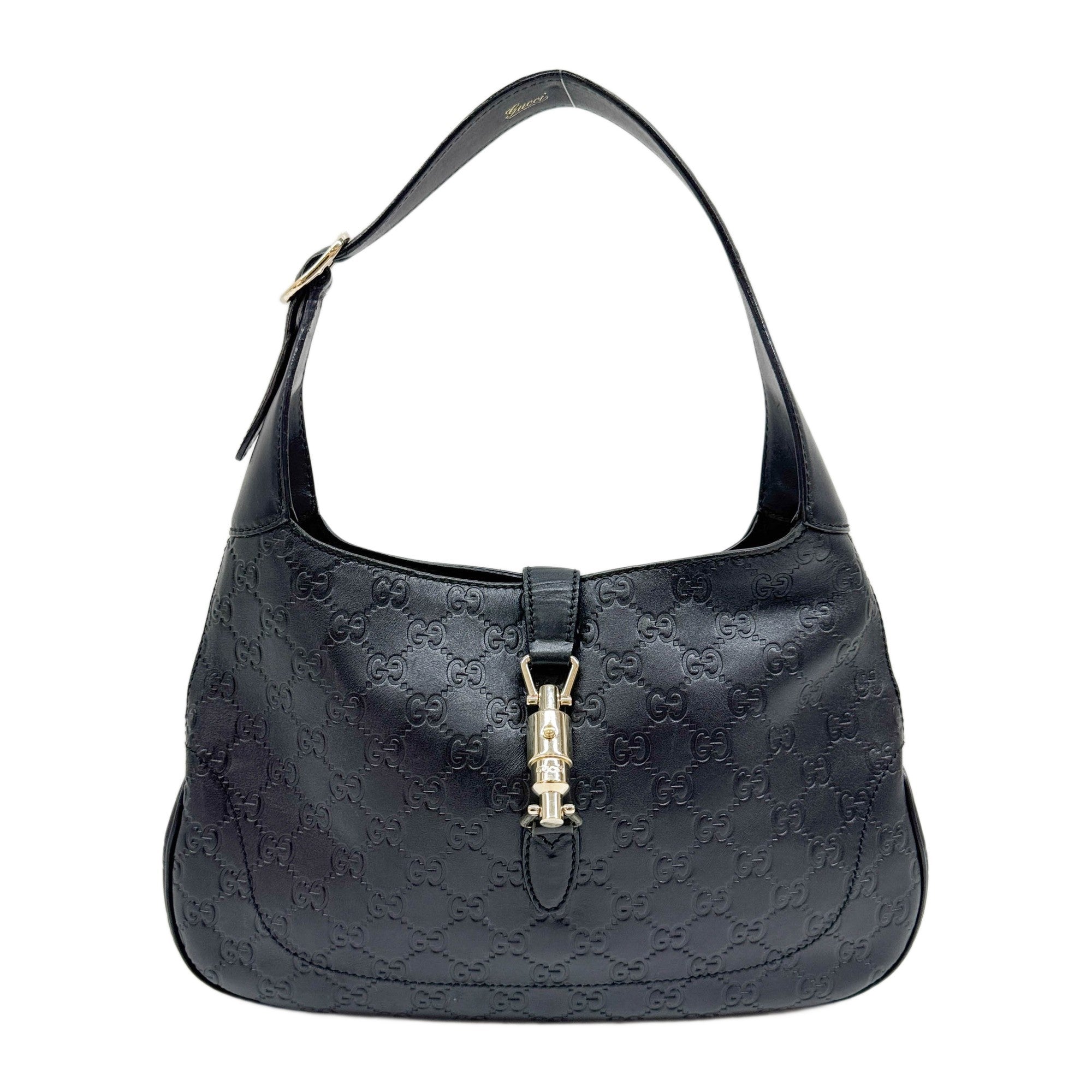 Jackie Black Guccissima Leather Shoulder Bag
