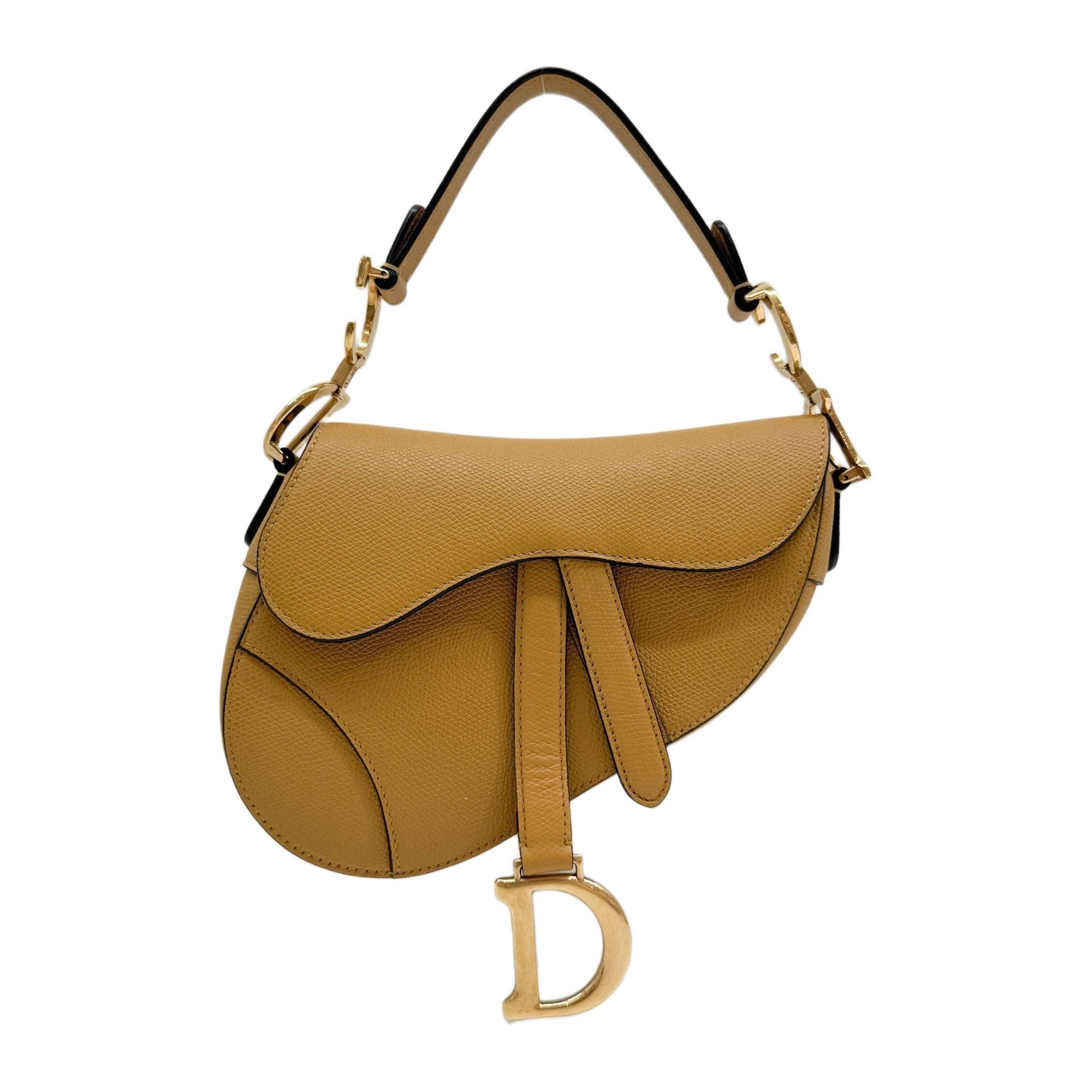 Mini Saddle Goldenrod Yellow Leather Hand Bag
