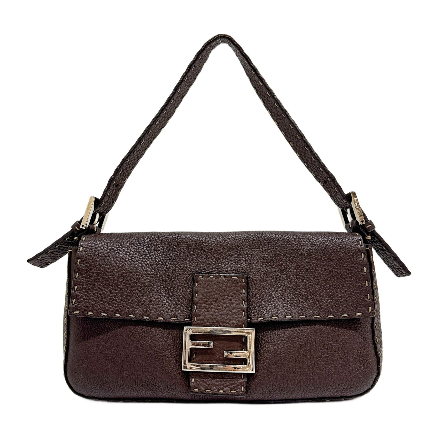 Baguette Selleria Brown Leather Shoulder Bag