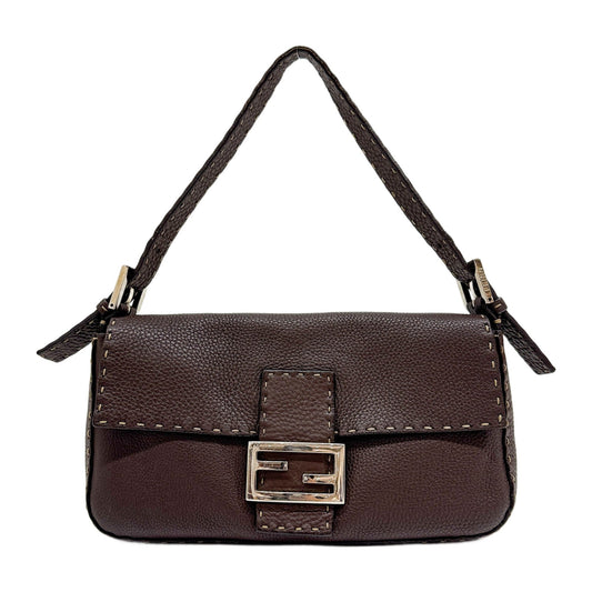 Baguette Selleria Brown Leather Shoulder Bag