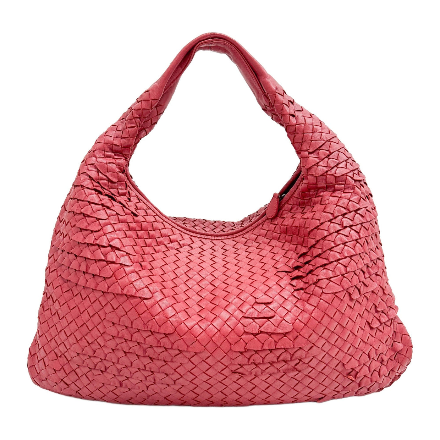 Venta Intrecciato Red Leather Shoulder Bag