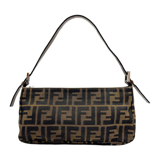 Brown Zucca Canvas Shoulder Bag