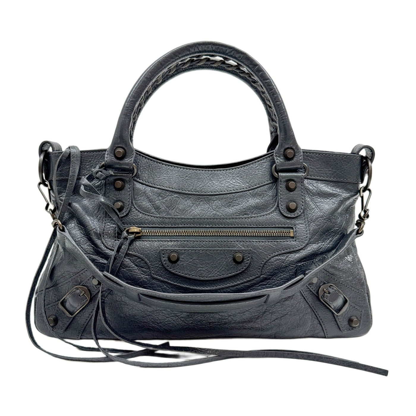 The First Charcoal Grey Two Way Bag