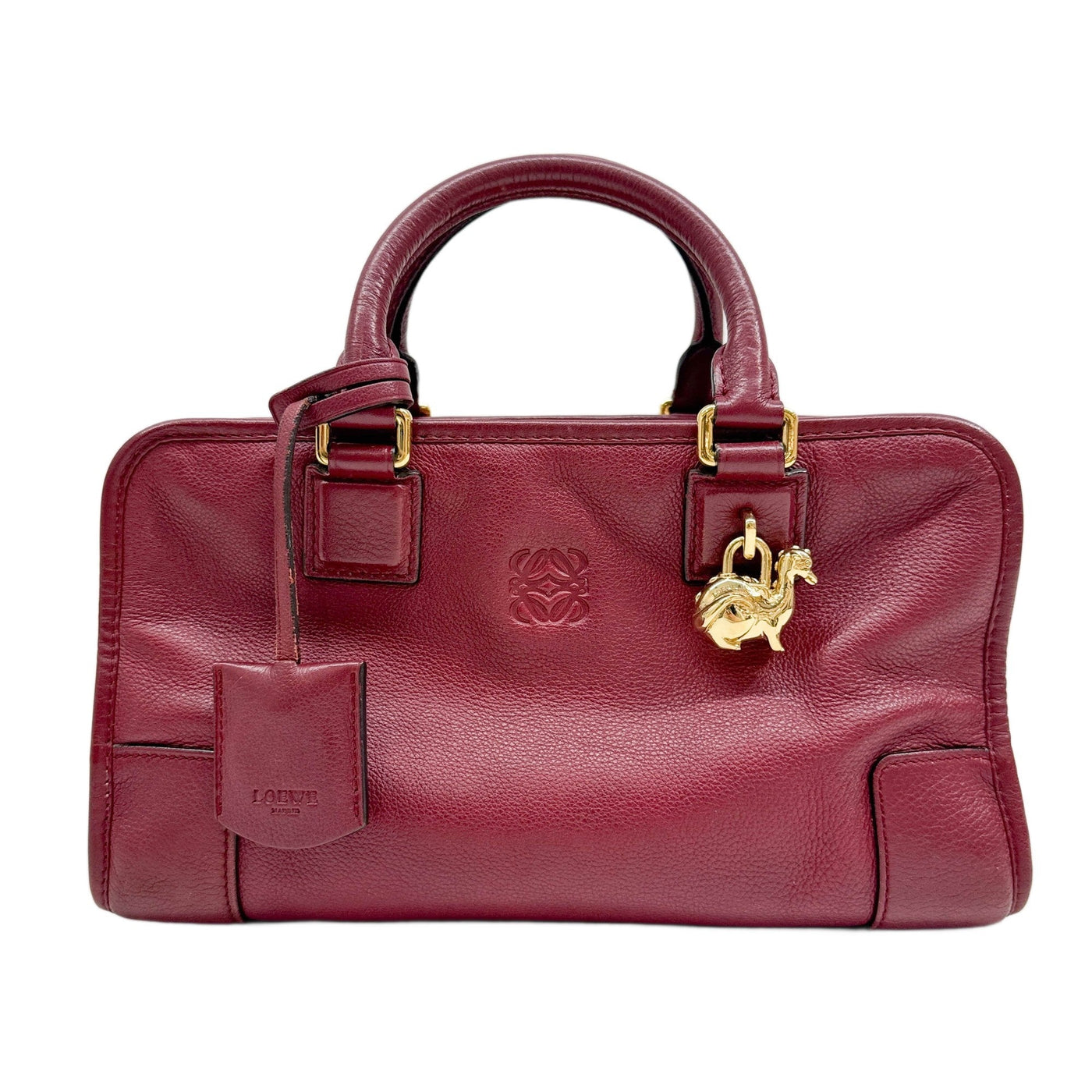 Limited Edition "Year of the Dragon" Amazona Red Leather Hand Bag