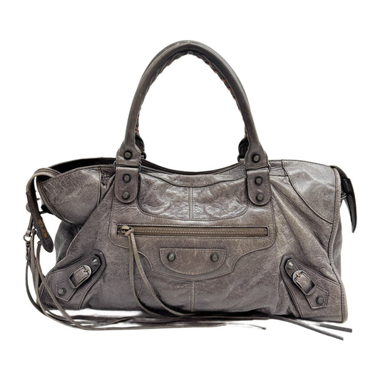 Part Time Charbon Brown Leather Shoulder Bag