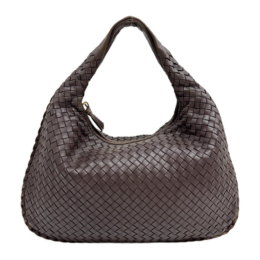 Veneta Intrecciato Brown Leather Shoulder Bag
