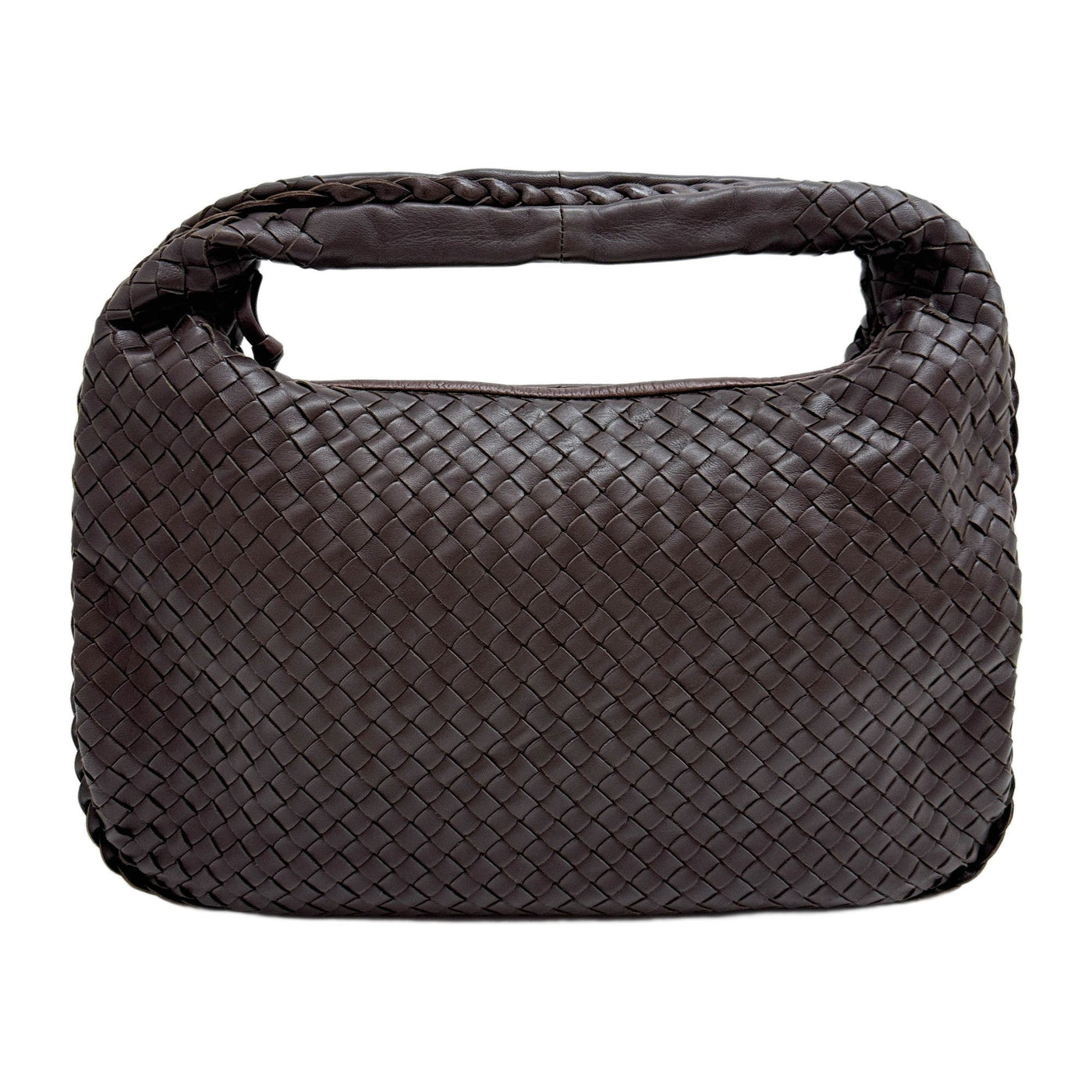 Veneta Intrecciato Brown Leather Shoulder Bag