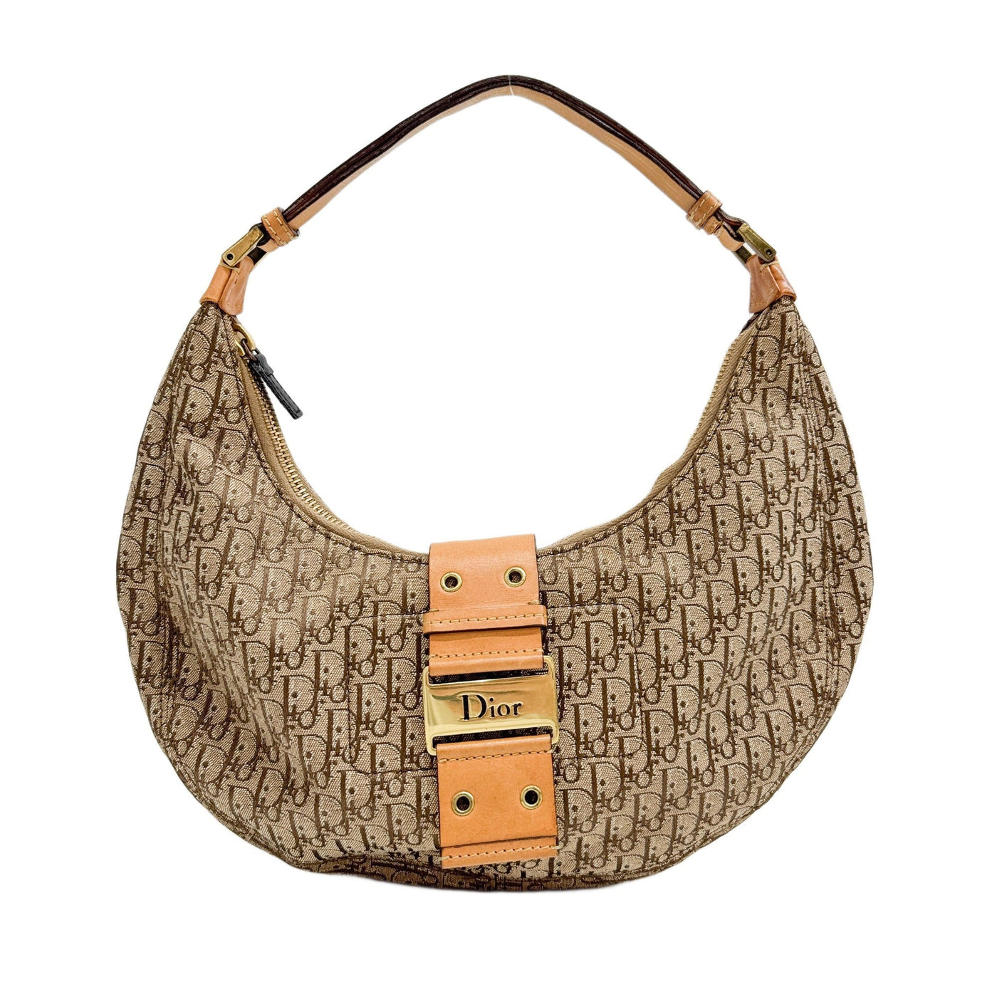 Street Chic Hobo Brown Trotter Canvas Shoulder Bag