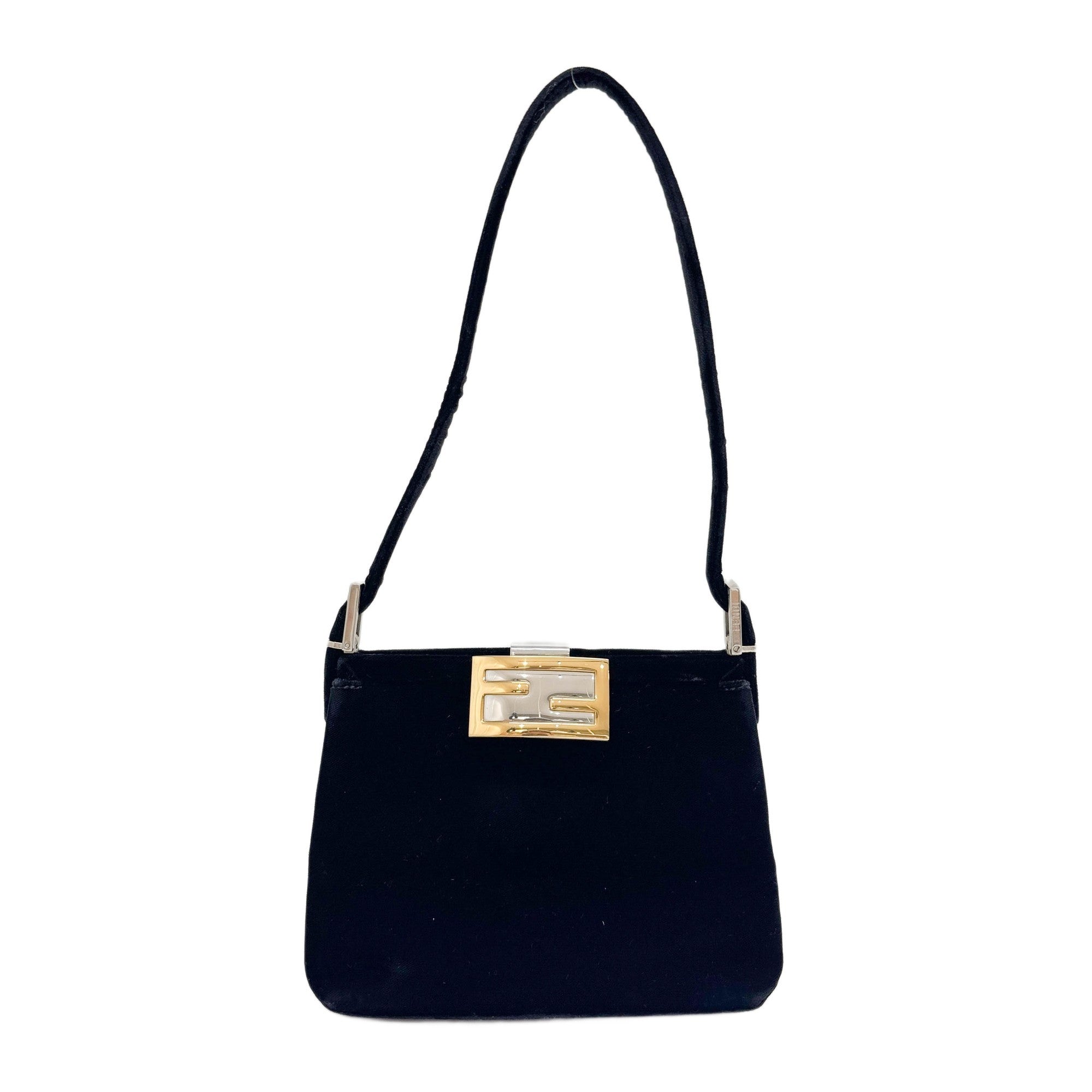 Black Velvet Shoulder Bag