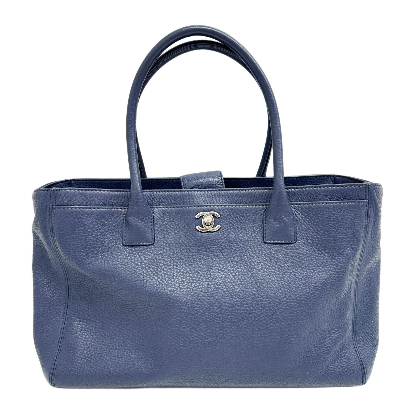 Executive 2014 Blue Leather Tote Bag