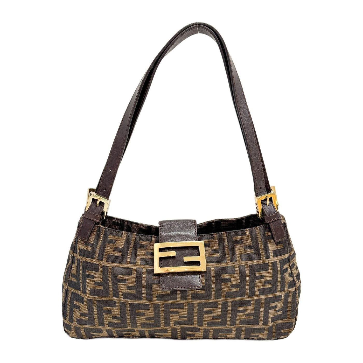 Brown Zucca Canvas Shoulder Bag