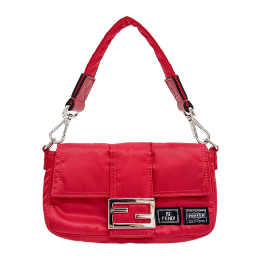 Fendi x Porter Baguette Red Nylon Belt Bag
