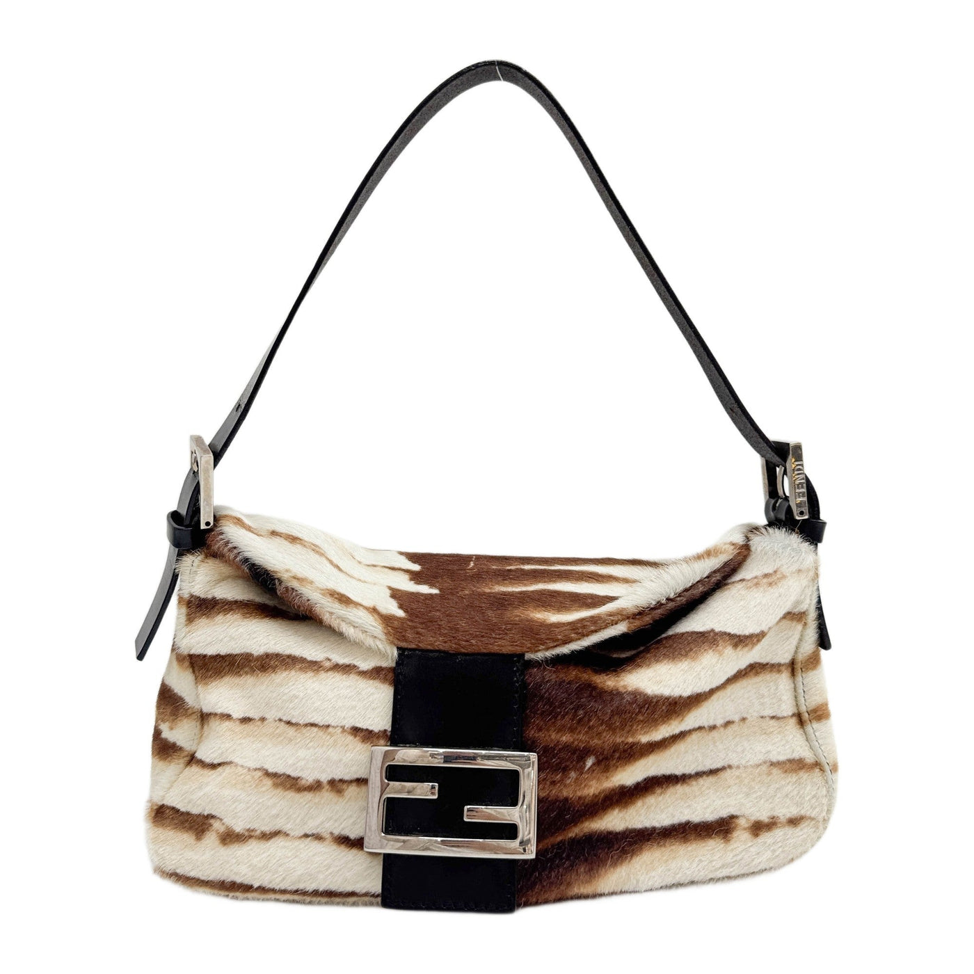 Brown Zebra Print Shoulder Bag