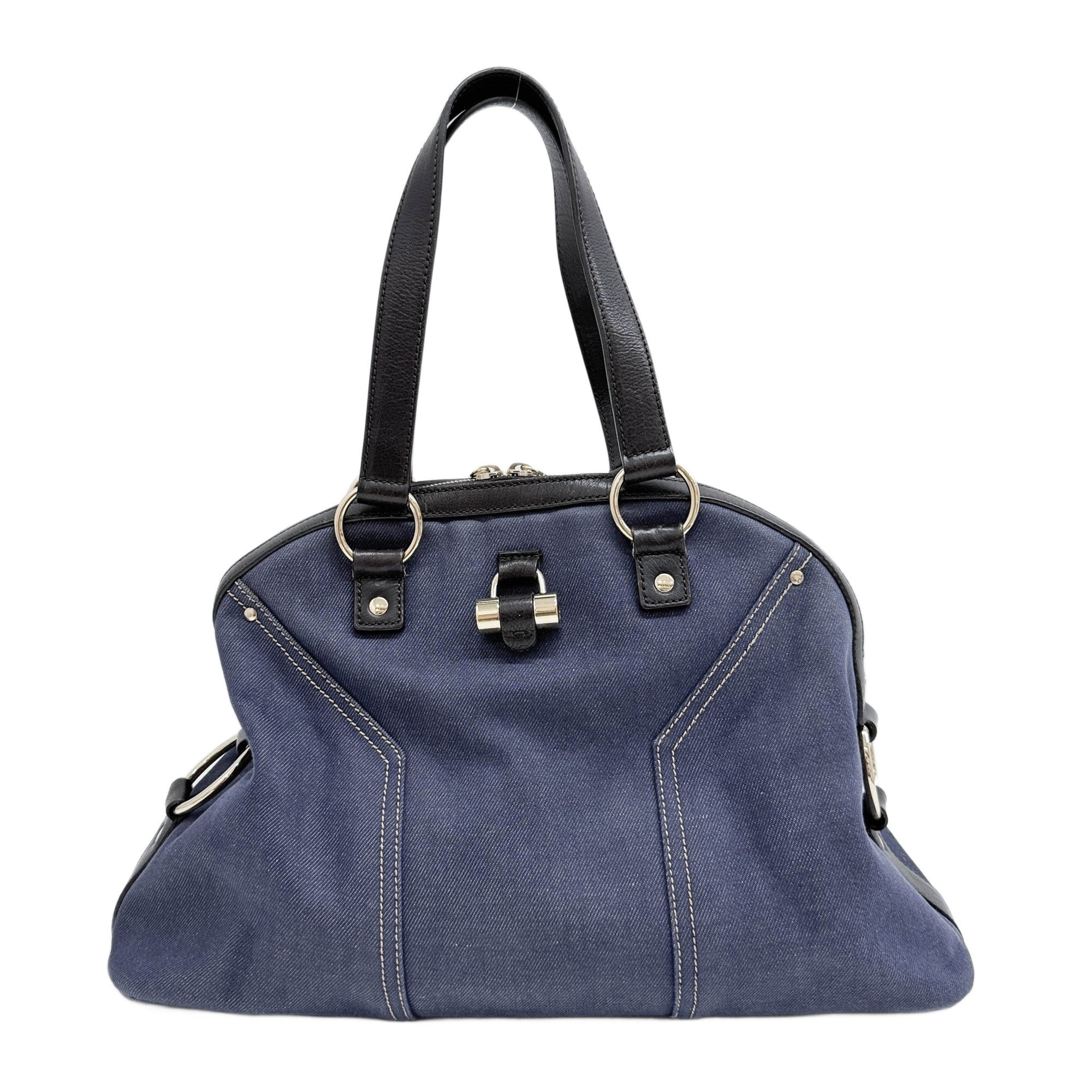 Easy Y Blue Denim Shoulder Bag