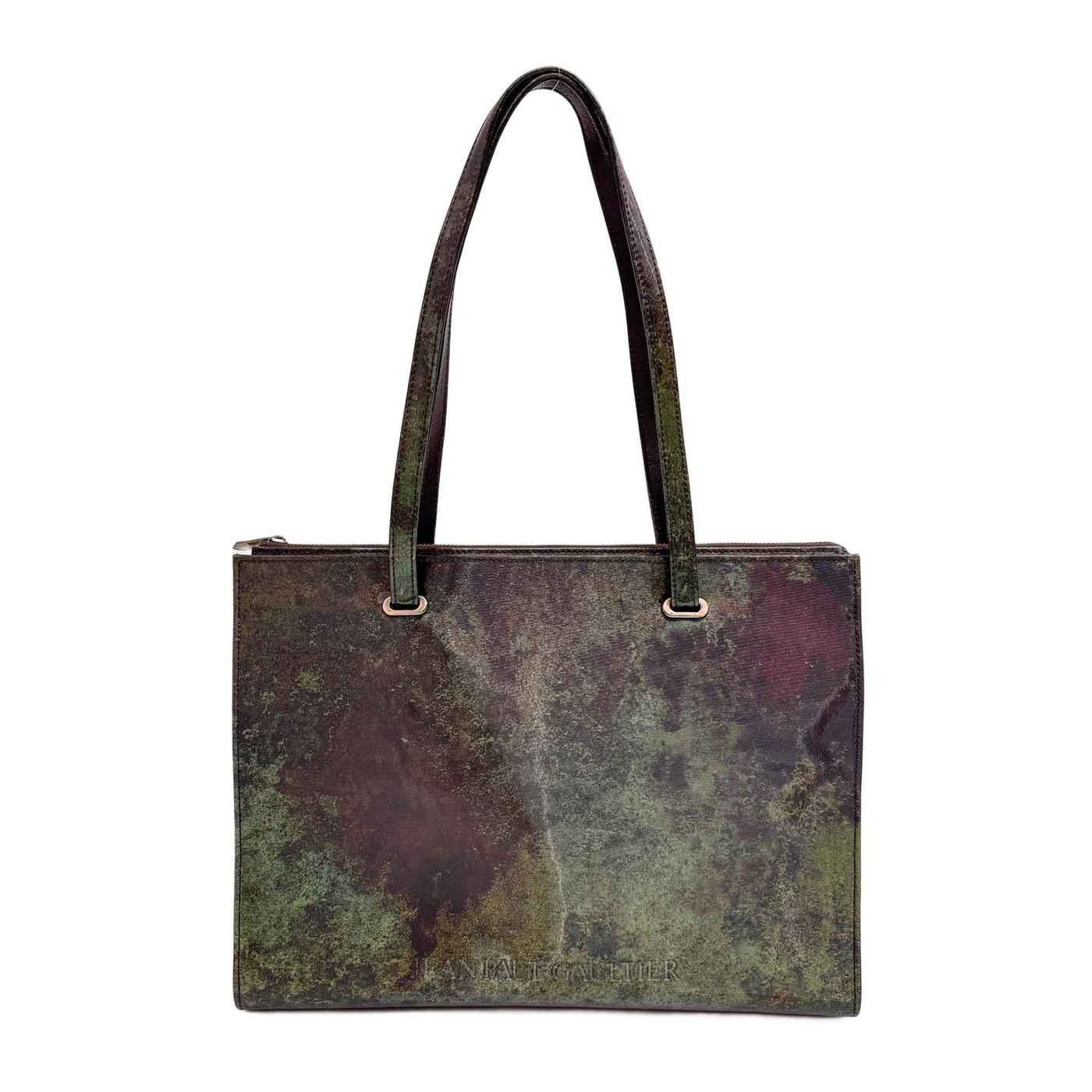 V-Cyber Multicolor Vinyl Tote Shoulder Bag