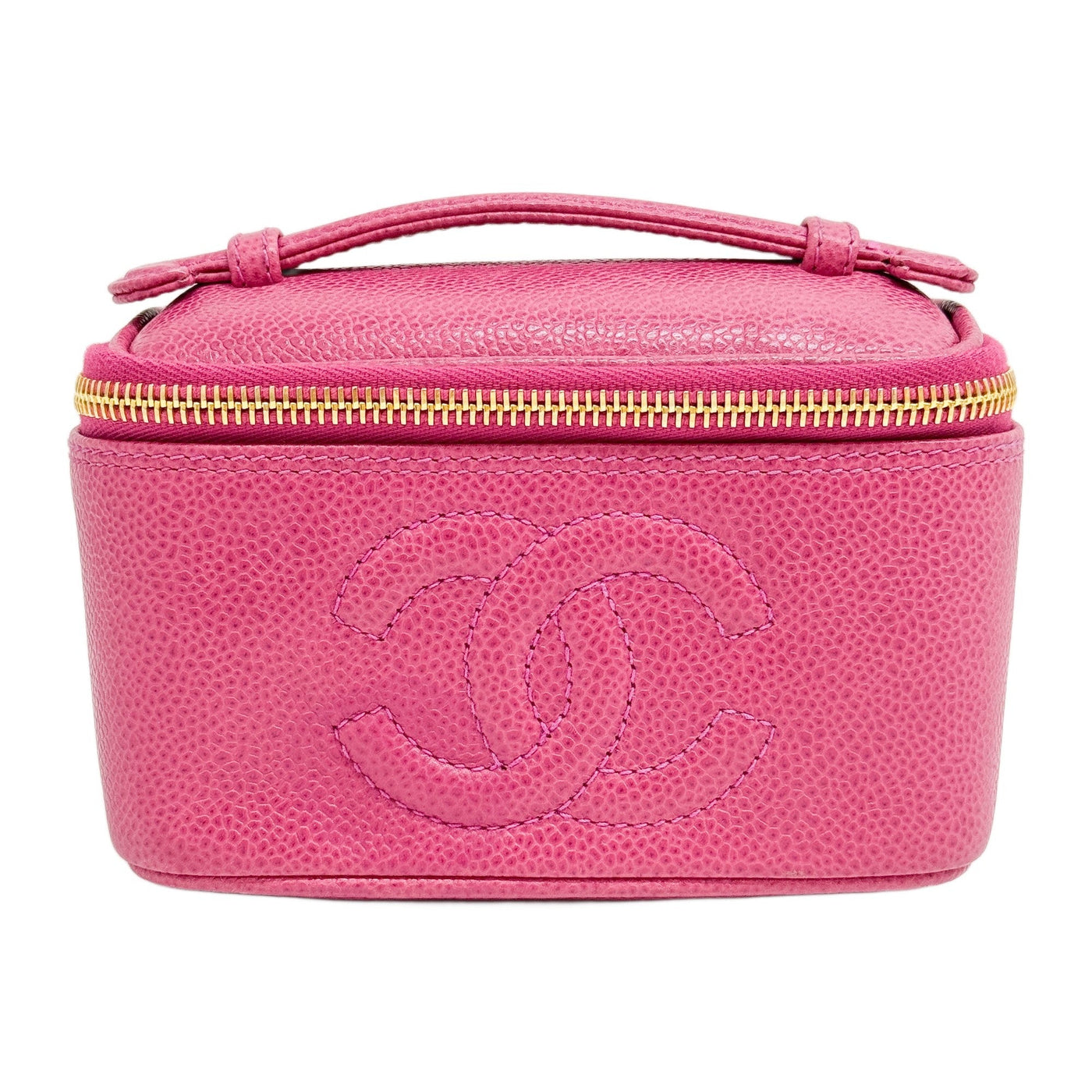 Mini Vanity 1996-1997 Pink Caviar Leather Bag