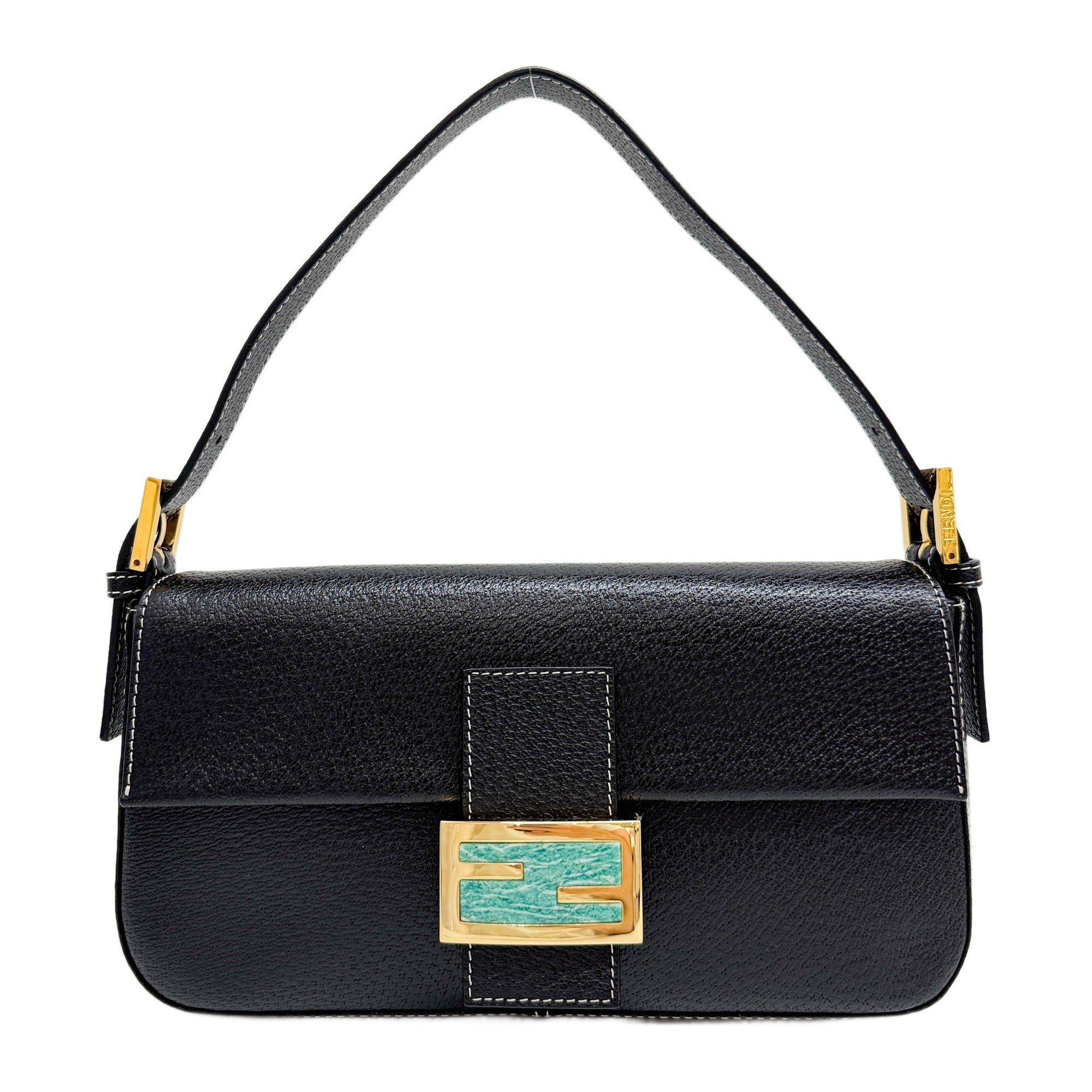 Black Leather Shoulder Bag