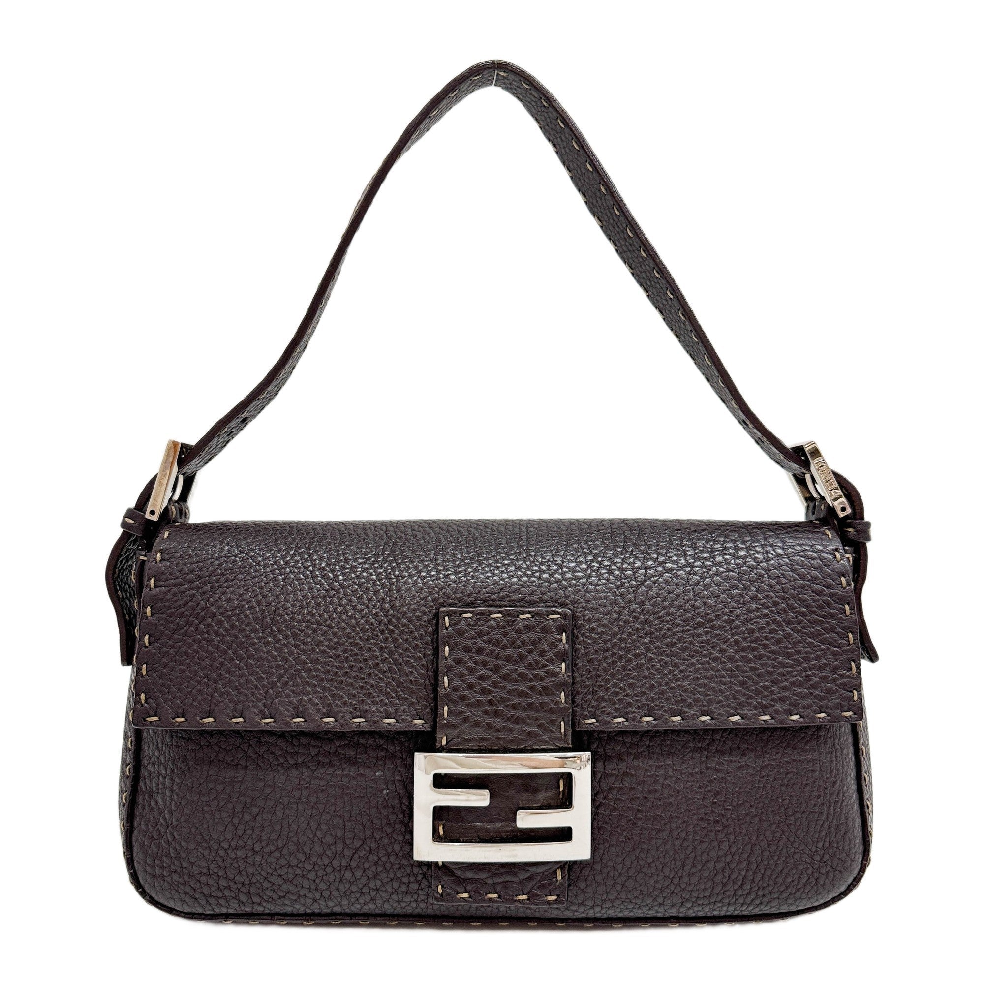 Baguette Selleria Brown Leather Shoulder Bag