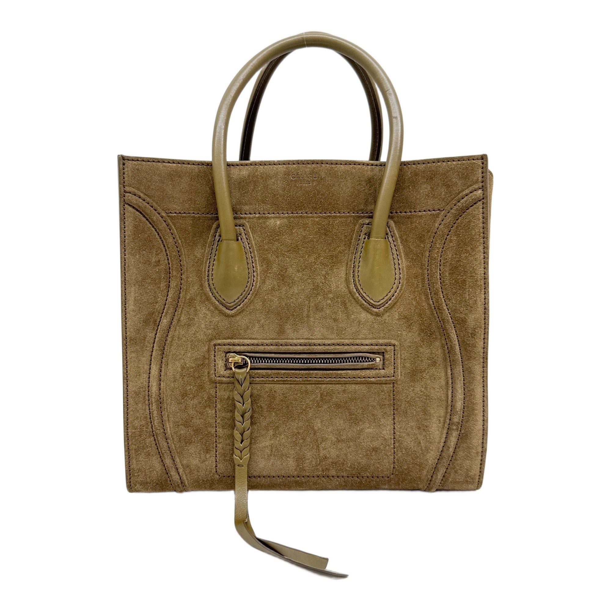 Phantom Luggage Brown Suede Tote Bag