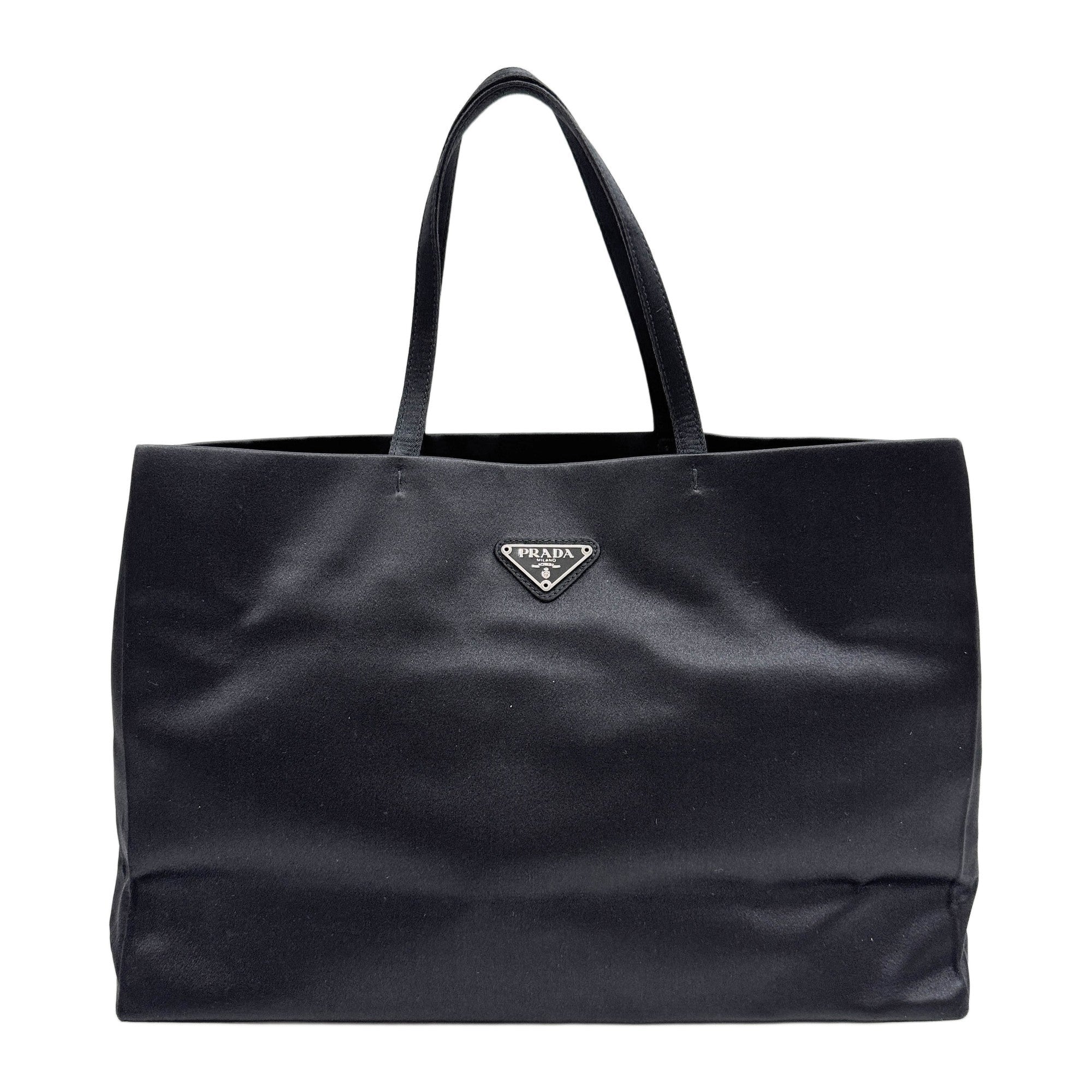 Black Satin Hand Bag