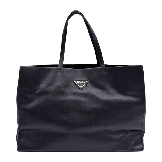 Black Satin Hand Bag