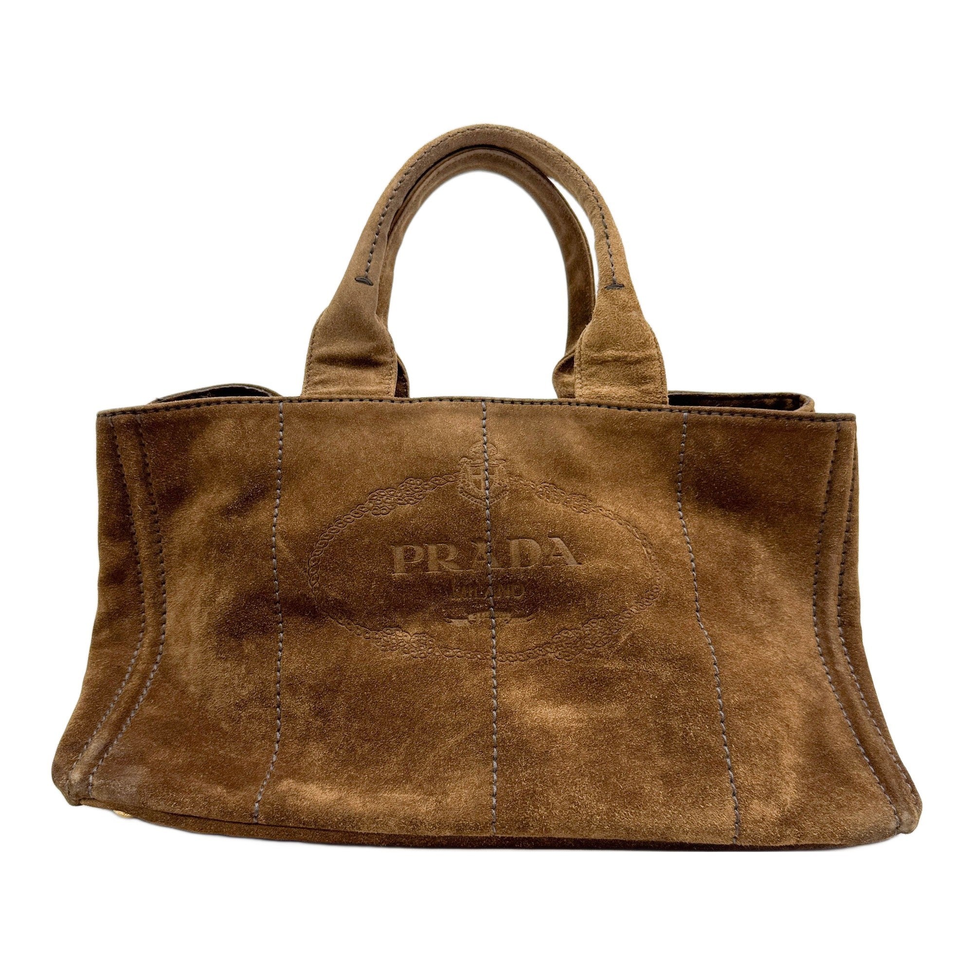Brown Suede Tote Shoulder Bag