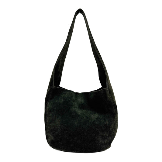 Olive Green Suede Shoulder Bag