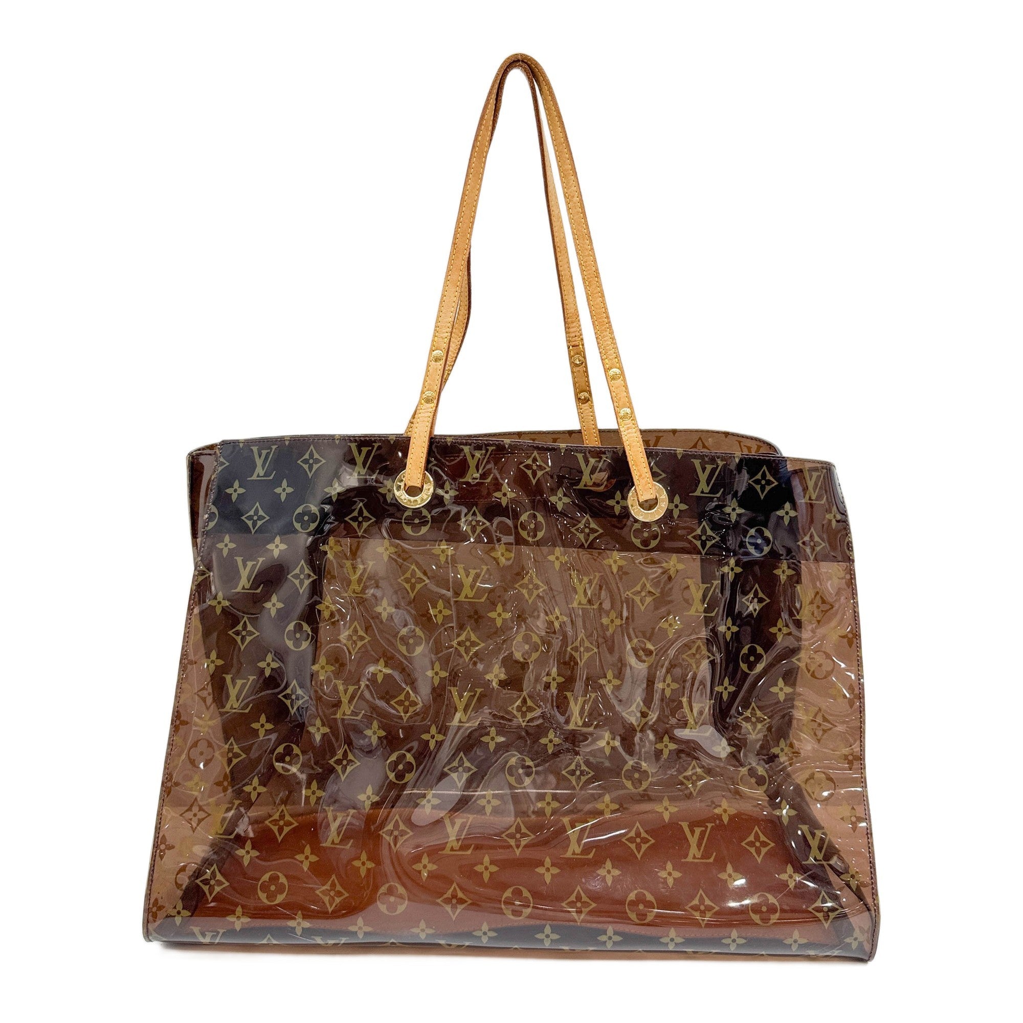 Cruise Brown Monogram Vinyl Tote Bag