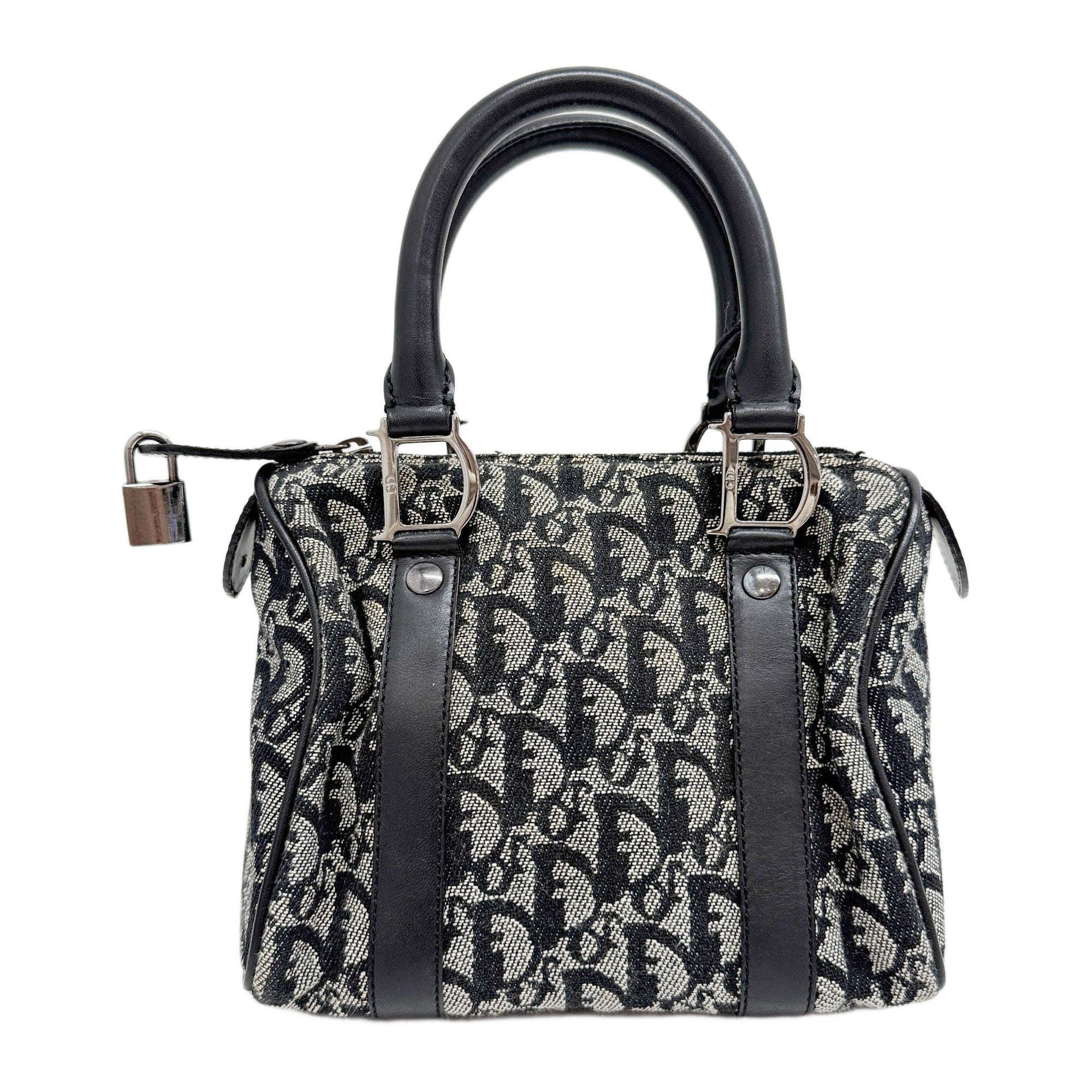 Mini Boston/Bowling Black Trotter Canvas Hand Bag