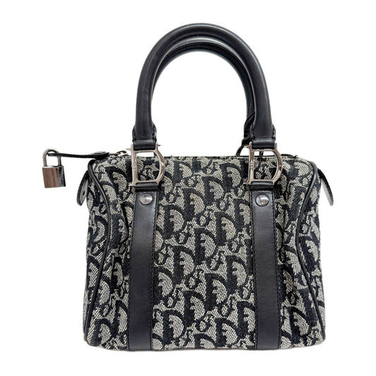 Mini Boston/Bowling Black Trotter Canvas Hand Bag