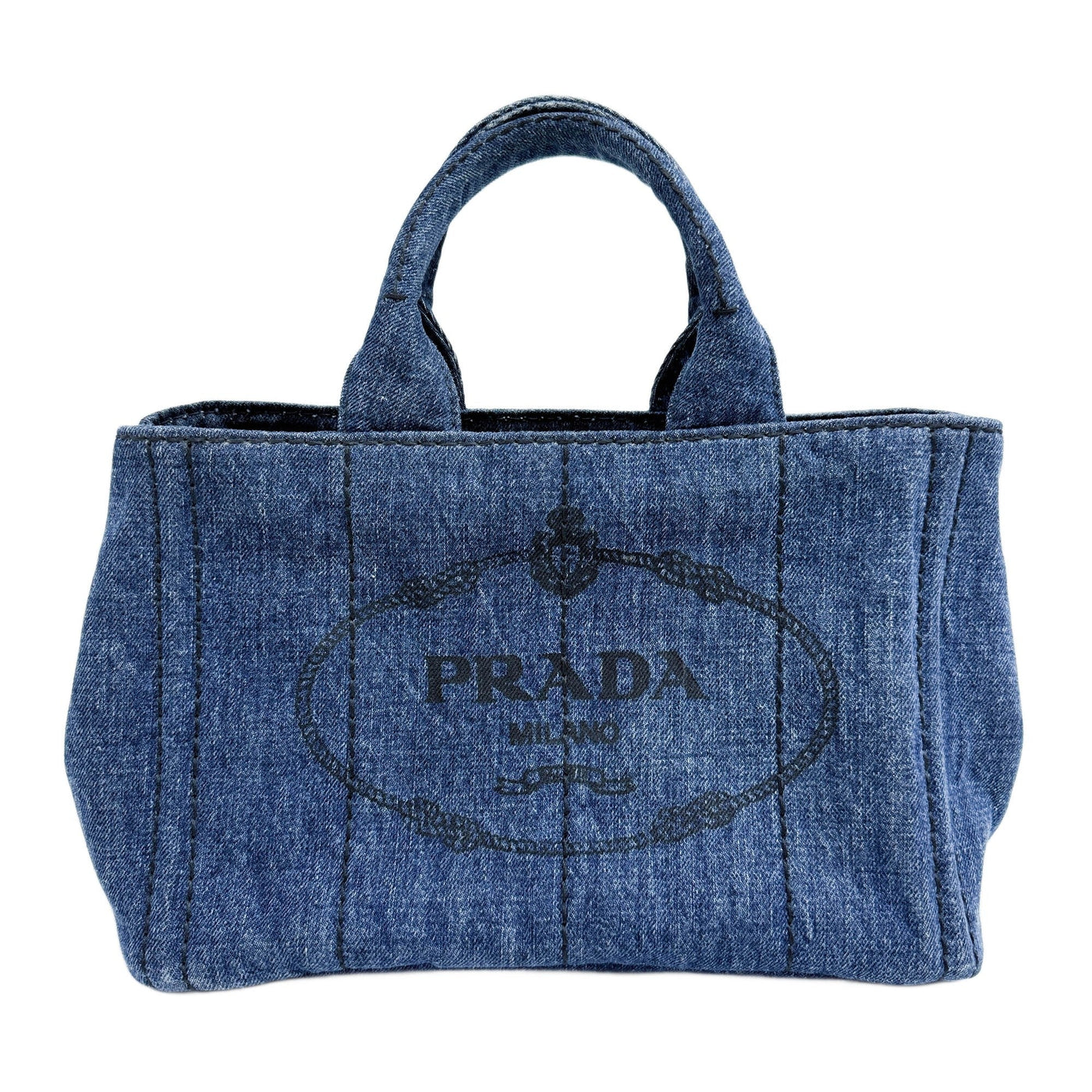Mini Canapa Blue Denim Tote Bag