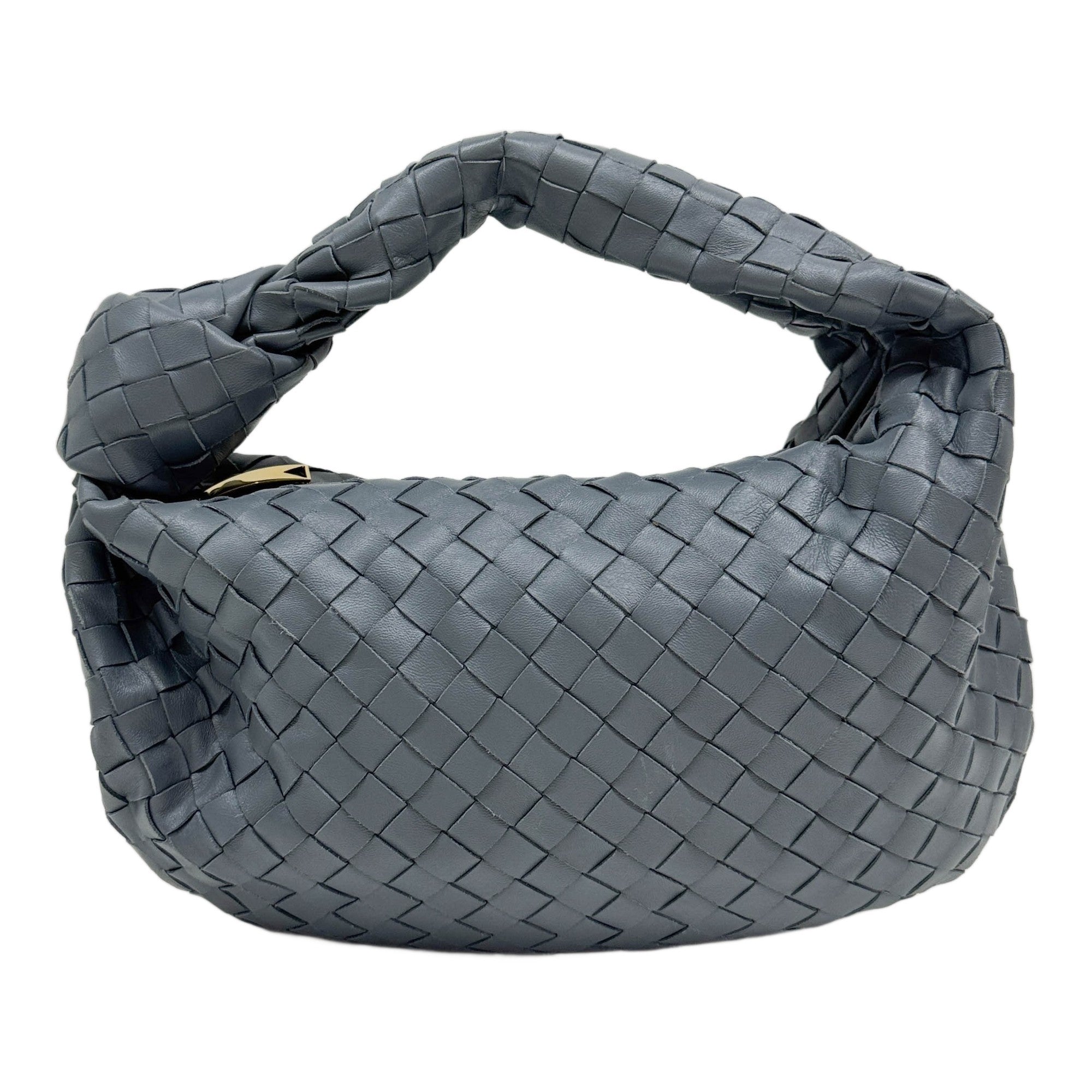 Big Jodie Steel Blue Leather Shoulder ABag