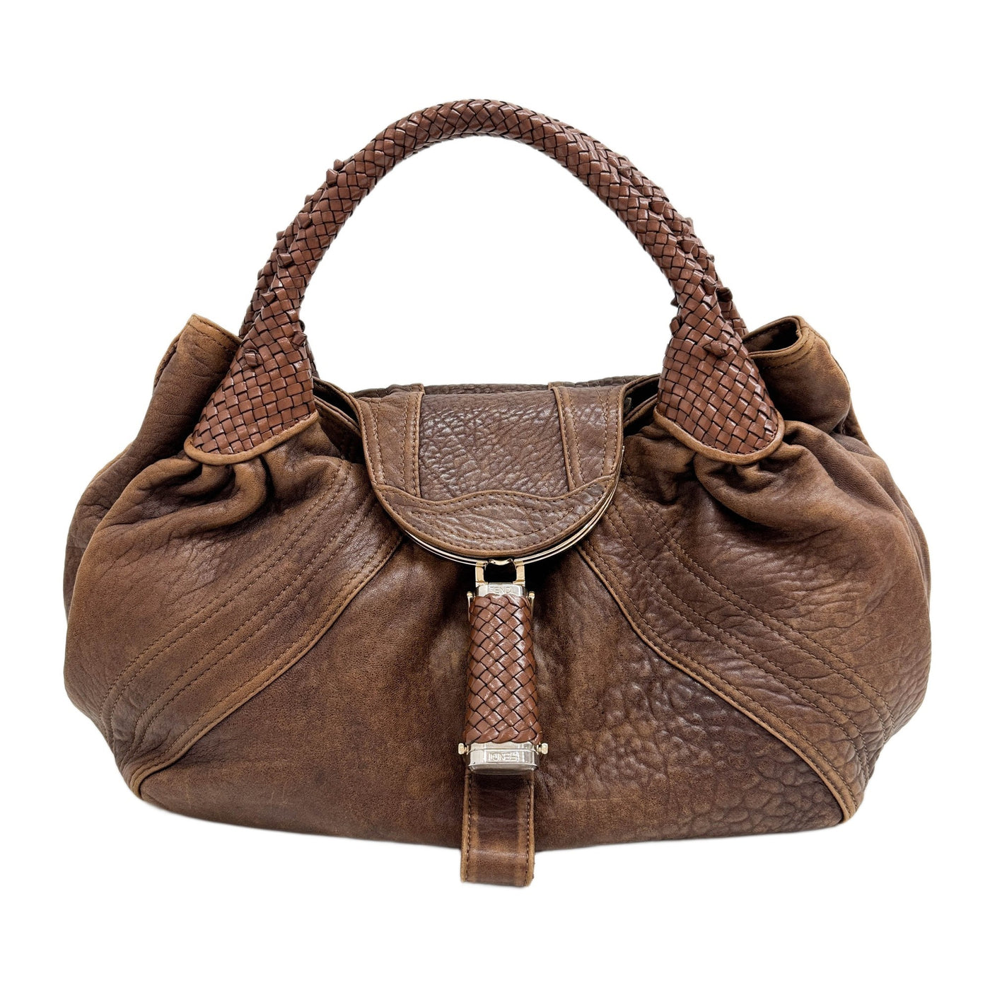 Spy Brown Leather Shoulder Bag
