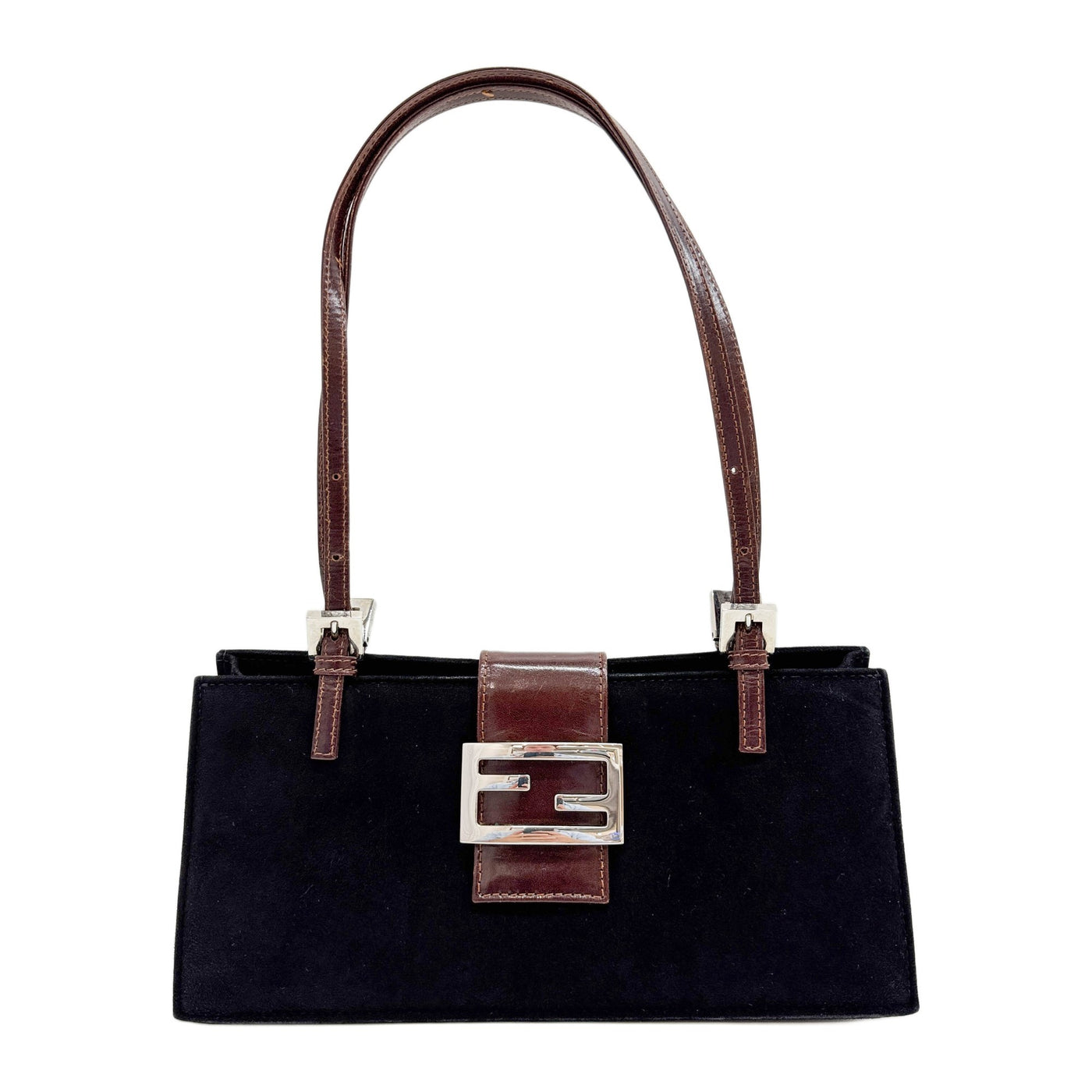 Black Suede Shoulder Bag