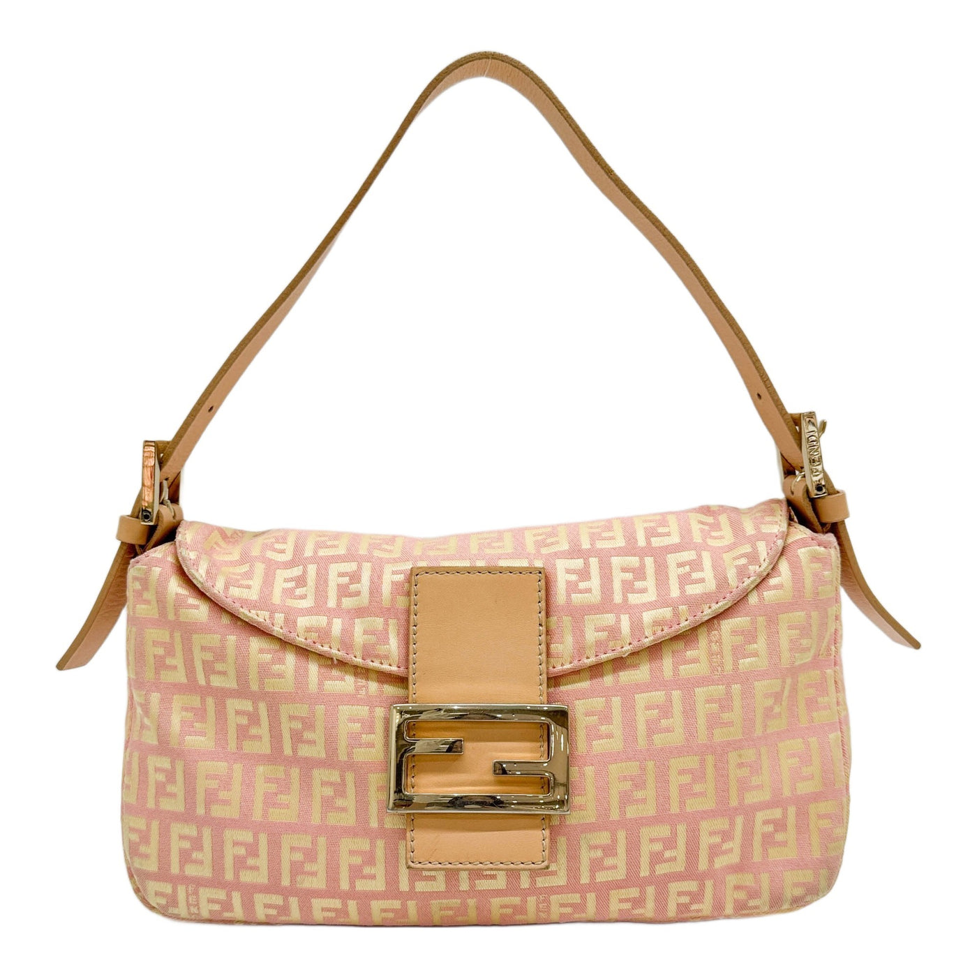 Baguette Pink Zucchino Canvas Hand Bag