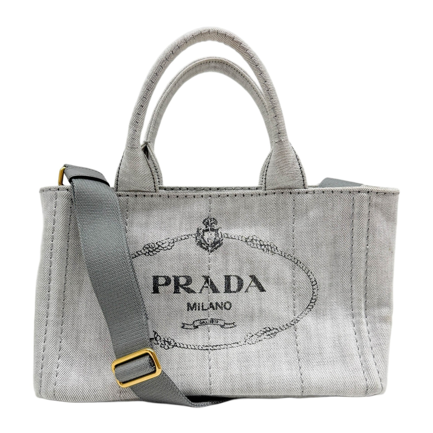 Mini Canapa Grey Tote Handle Bag