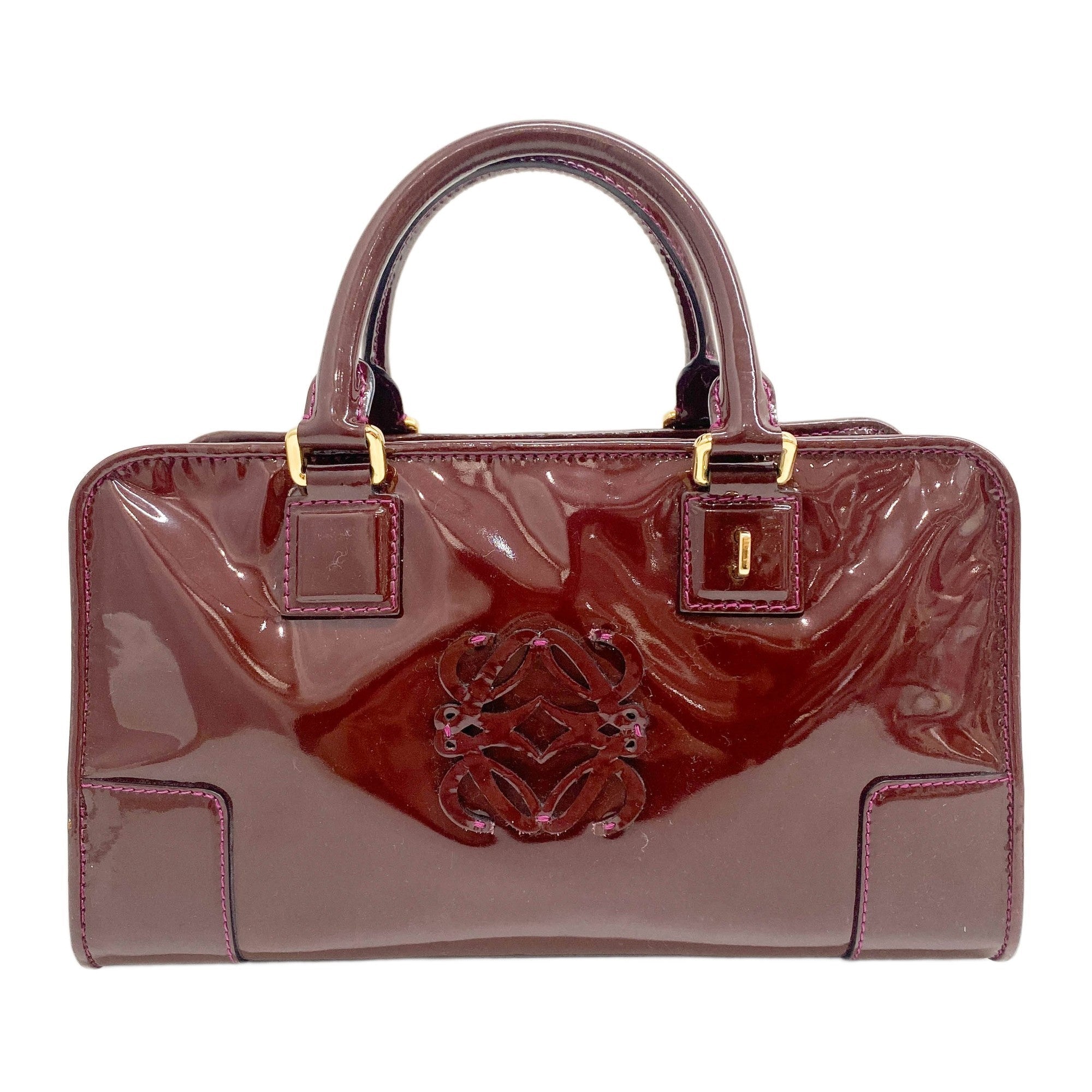 Amazona Red Patent Leather Hand Bag