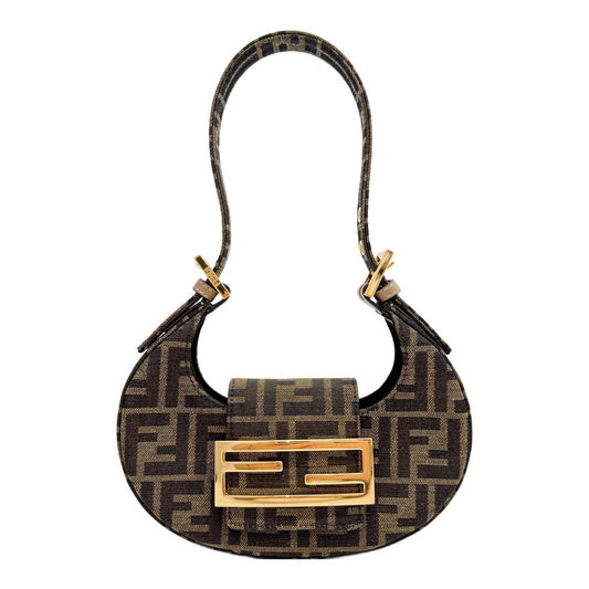 Cookie Brown Zucca Canvas Hand Bag