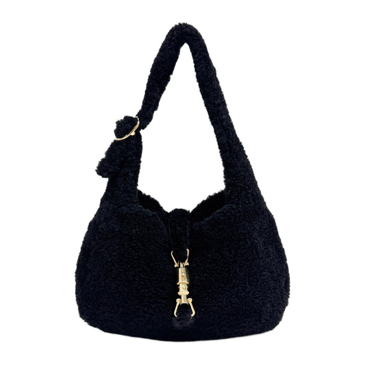 Small Jackie 1961 Black Wool Shoulder Bag