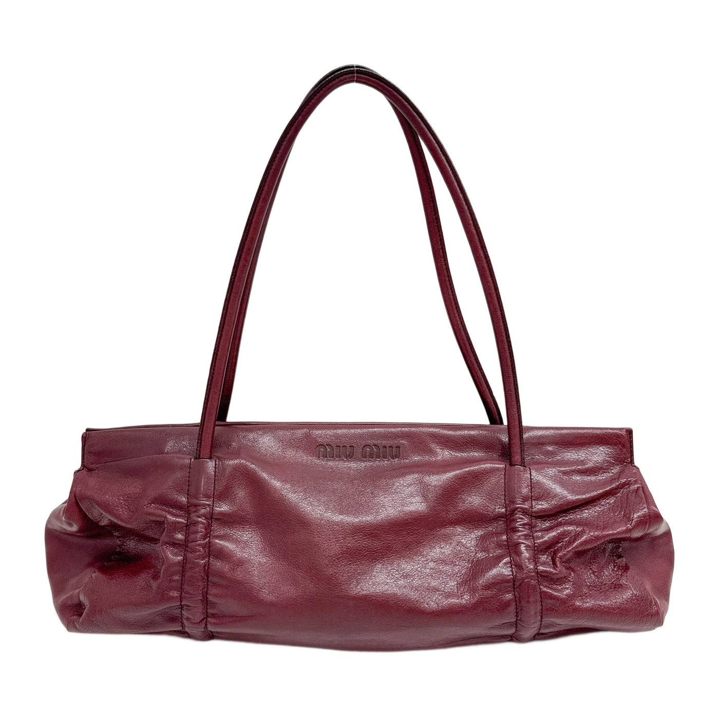 Burgundy Leather Shoulder Bag