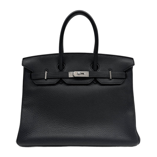 Birkin 35 2011 Black Leather Hand Bag