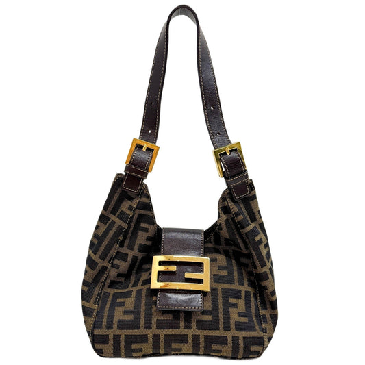 Zucca Brown Canvas Handle Bag