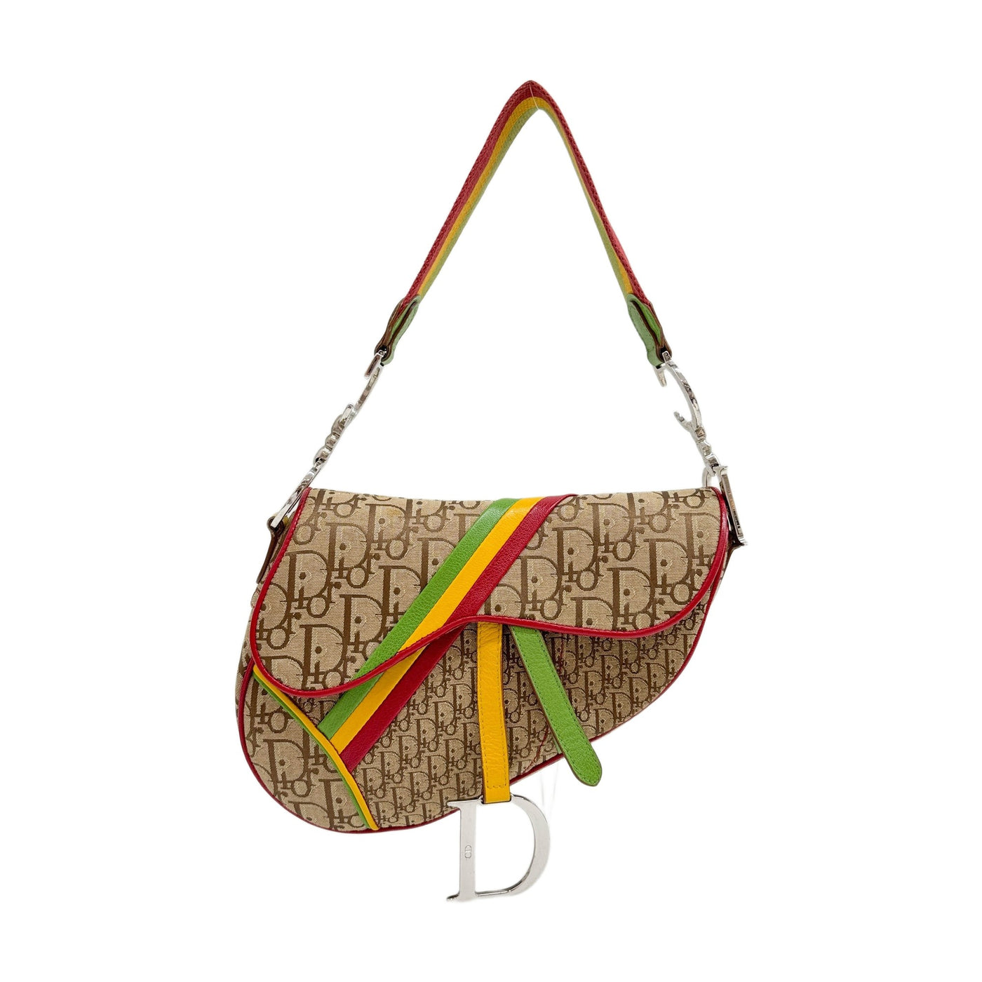 Saddle Rasta Brown Trotter Canvas Shoulder Bag
