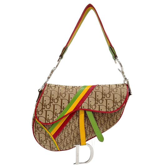 Saddle Rasta Brown Trotter Canvas Shoulder Bag