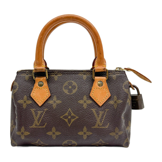 Mini Speedy Brown Monogram Canvas Handle Bag