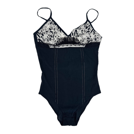 Size 36 EU Black Silk Bodysuit