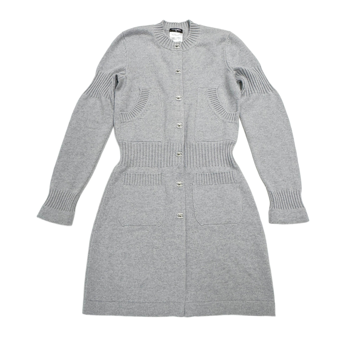 Size 34 UK Grey Cashmere Dress